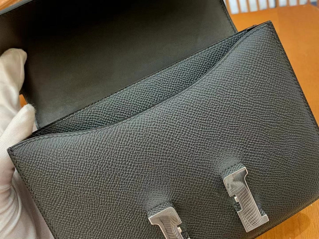 Hermes Constance Shoulder Bag 23cm Black