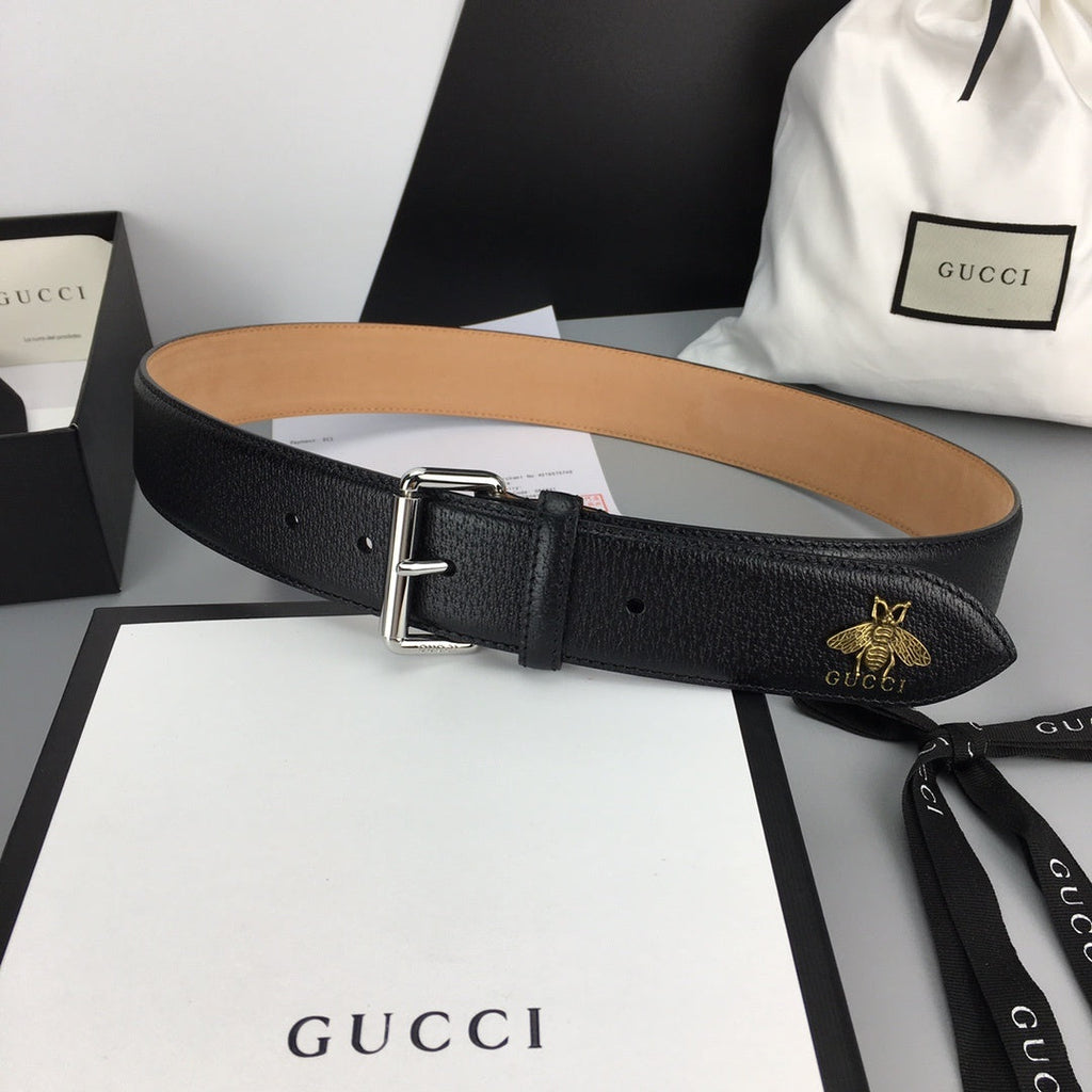 Gucci Belt With Square Buckle Black