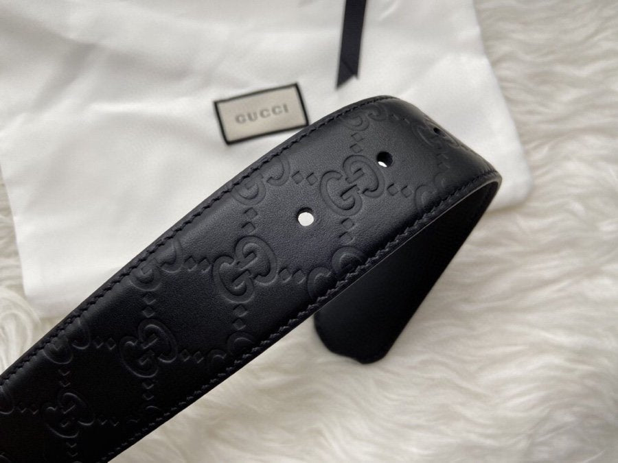 Gucci Belt With Double G Buckle Black