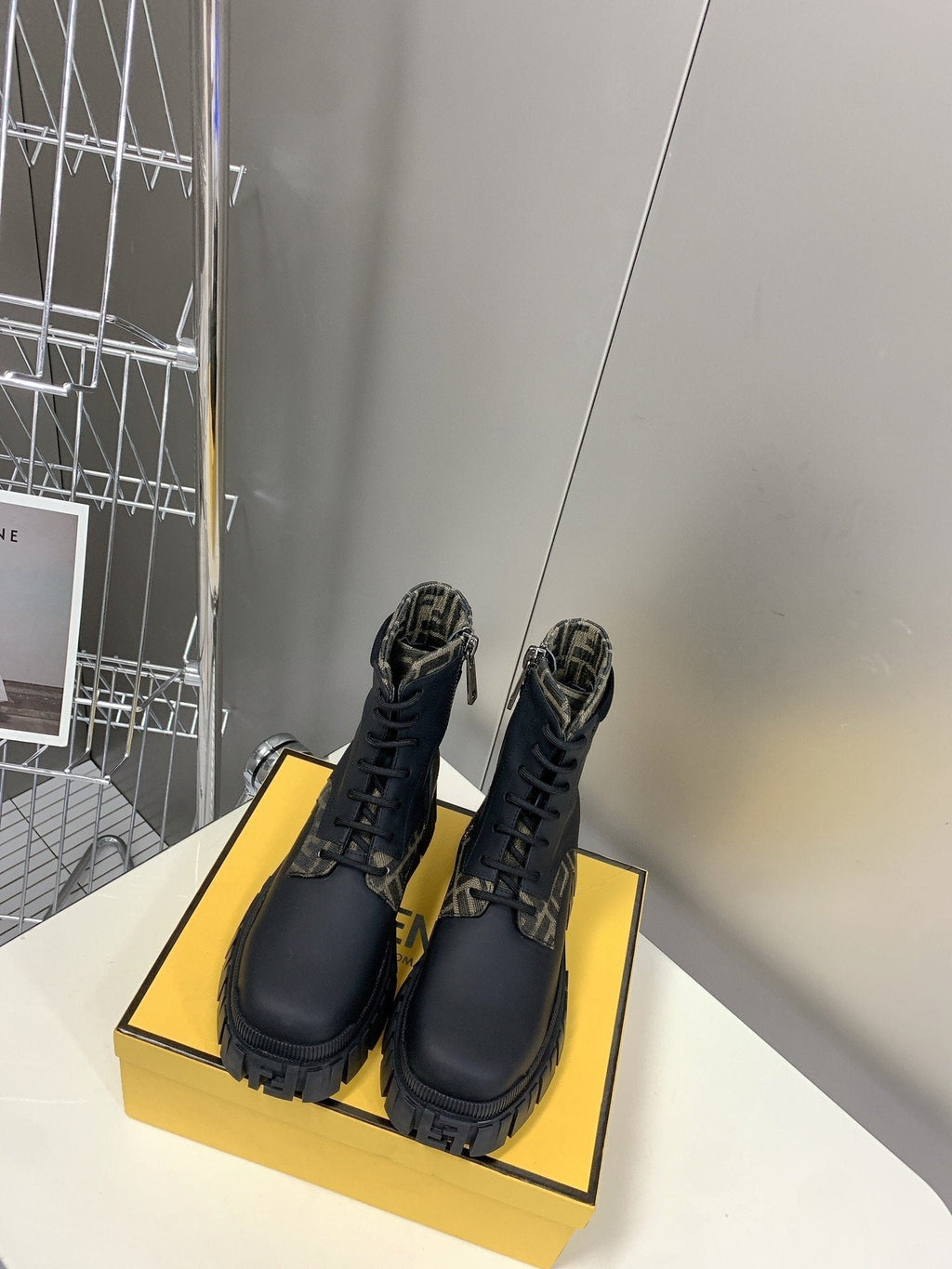 Fendi Signature Boots Black