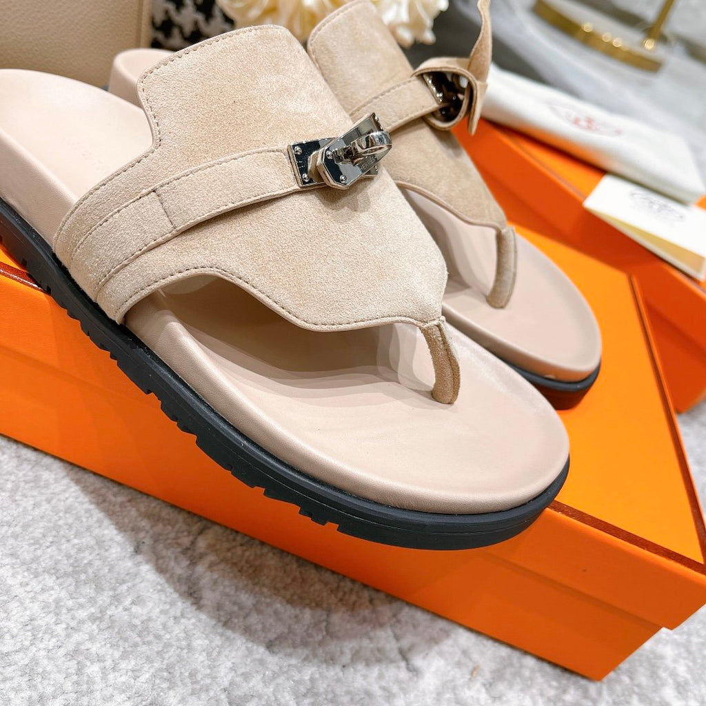 Hermes Elixir Sandal Beige
