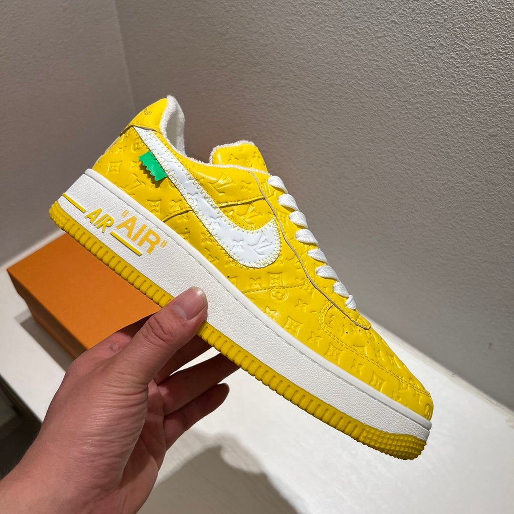 Louis Vuitton x Off-White x Nike Air Force 1 Yellow