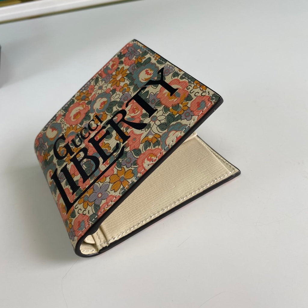Gucci Liberty Floral Pink Wallet 11cm