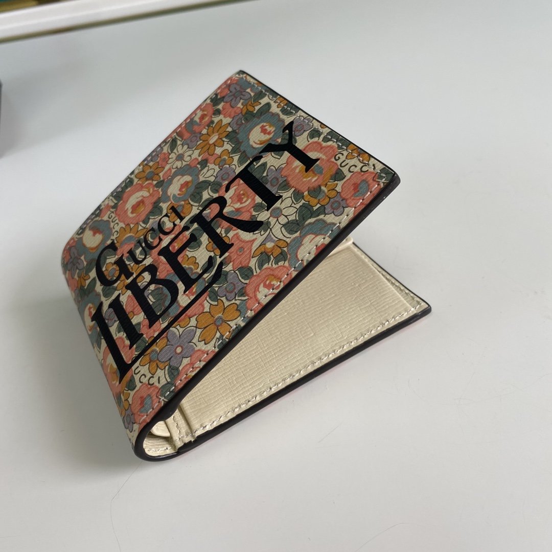 Gucci Liberty Floral Pink Wallet 11cm