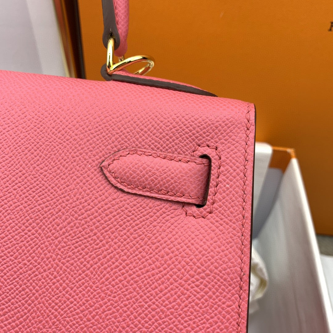 Hermes Kelly 28 Togo Gold Hardware Pink