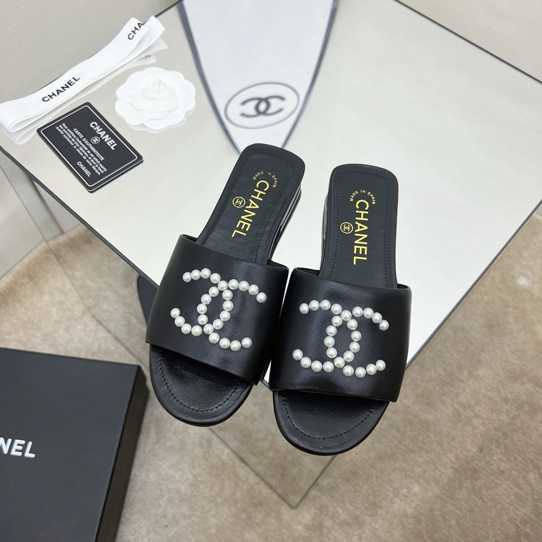 Chanel Sandals Black