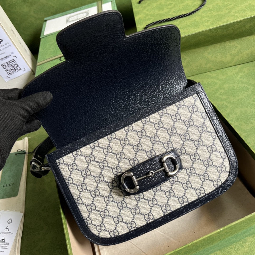 Gucci Horsebit 1955 Shoulder Bag 25cm 602204 Beige