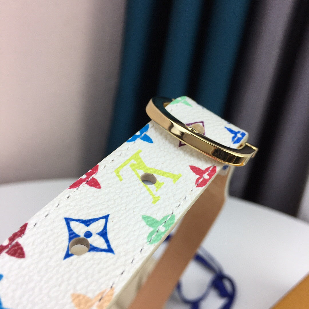 Louis Vuitton Mini Belt White