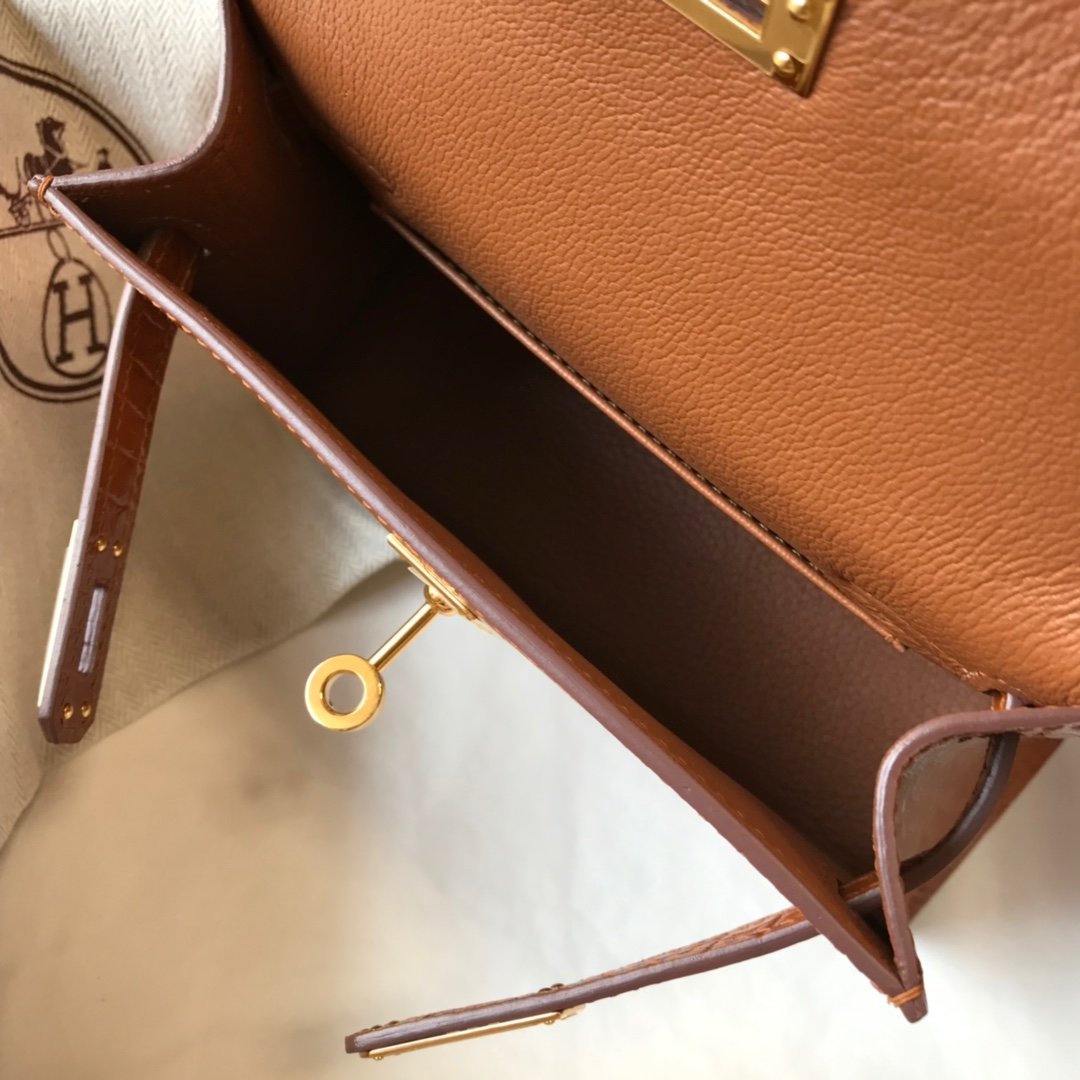Hermes Kelly 19cm Brown