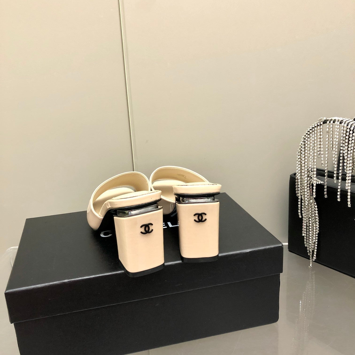 Chanel Mules Beige