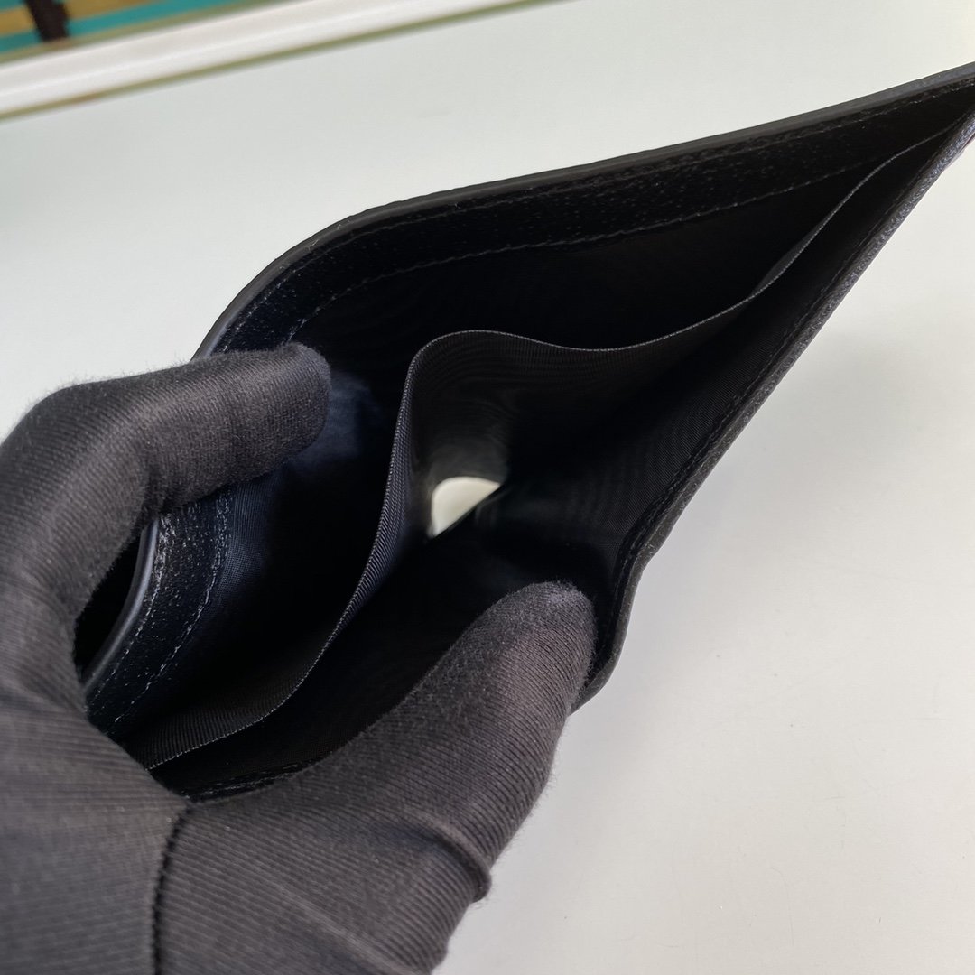 Gucci Bee Logo Black Wallet 11cm