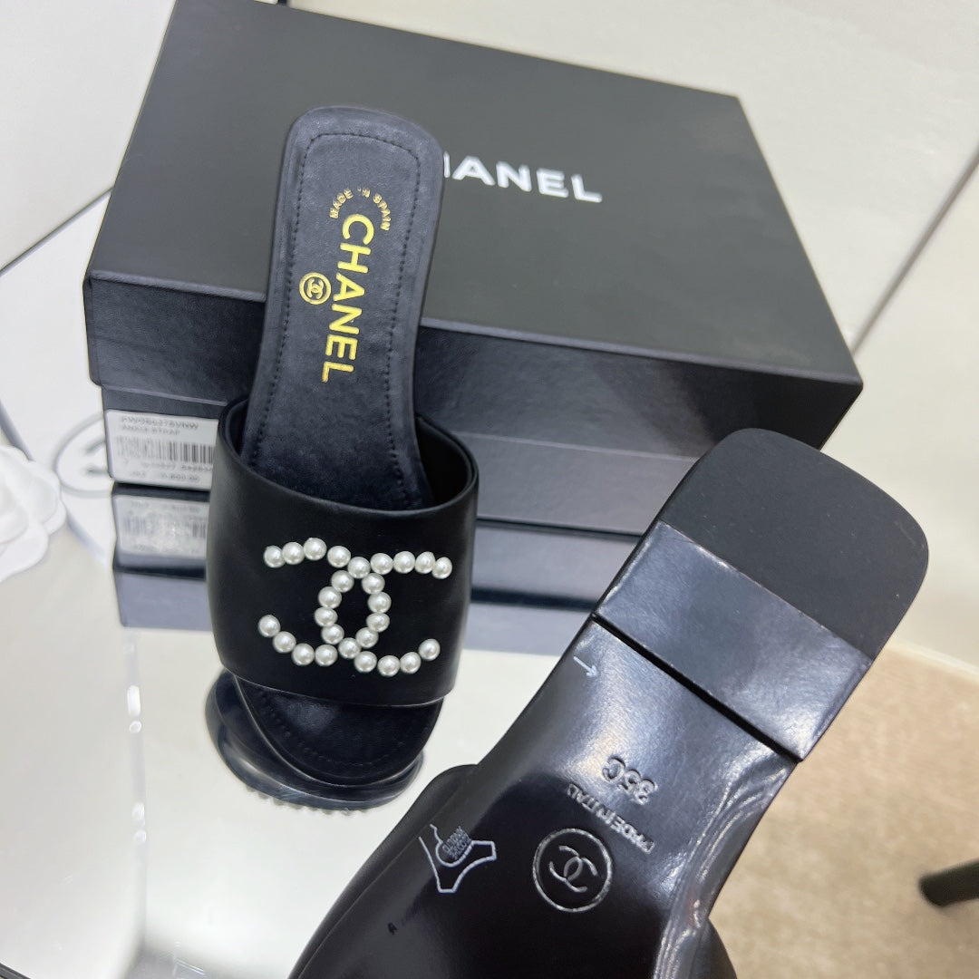 Chanel Sandals Black