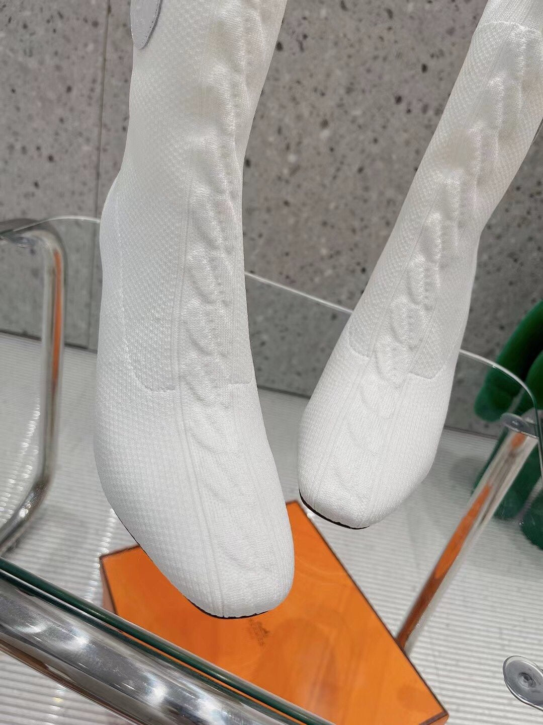 Hermes Volver 90 Ankle Boot White