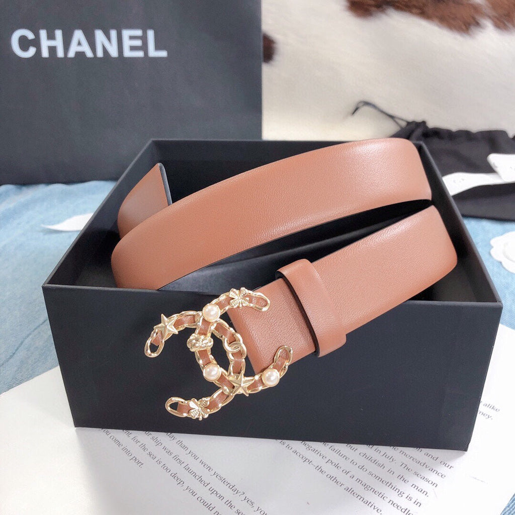 Chanel Belt With Double C Buckle