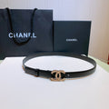 Chanel Belt With Beaded Buckle Black