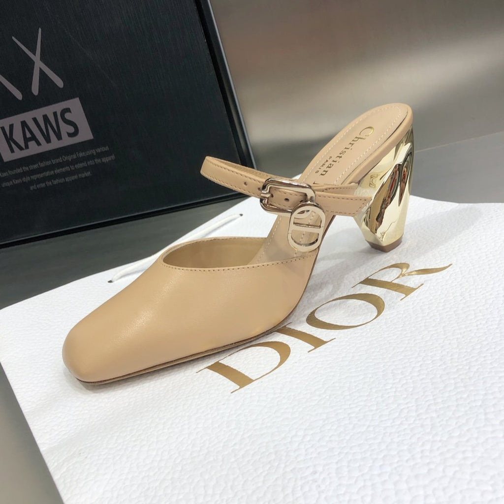 Dior Rhodes Heeled Mule Brown