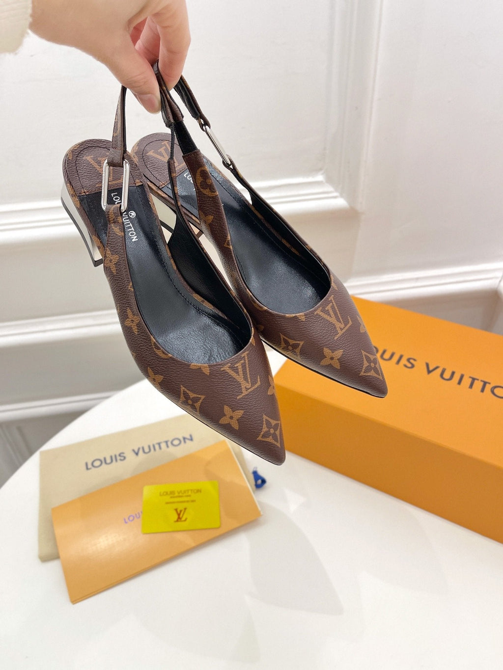 Louis Vuitton Magnetic Slingback Pump Brown