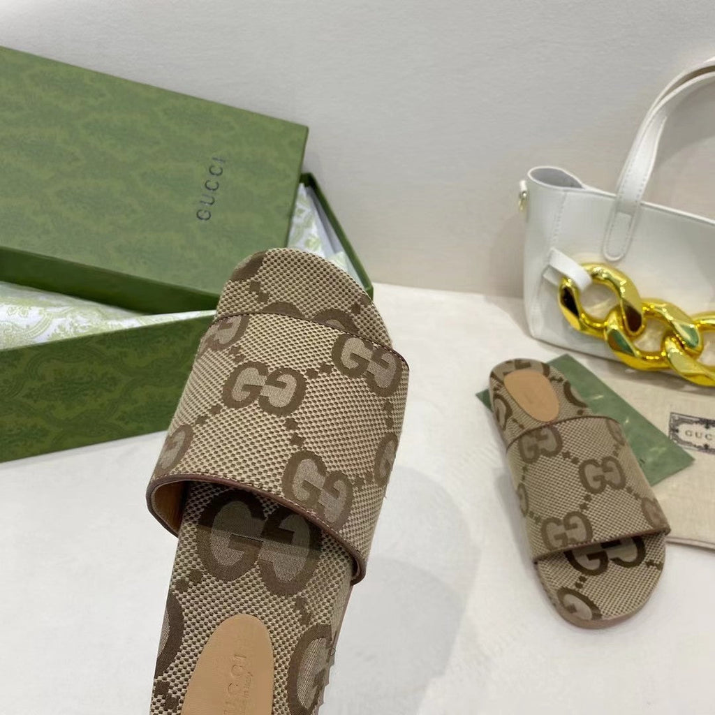 Gucci Platform Slide Sandal Brown