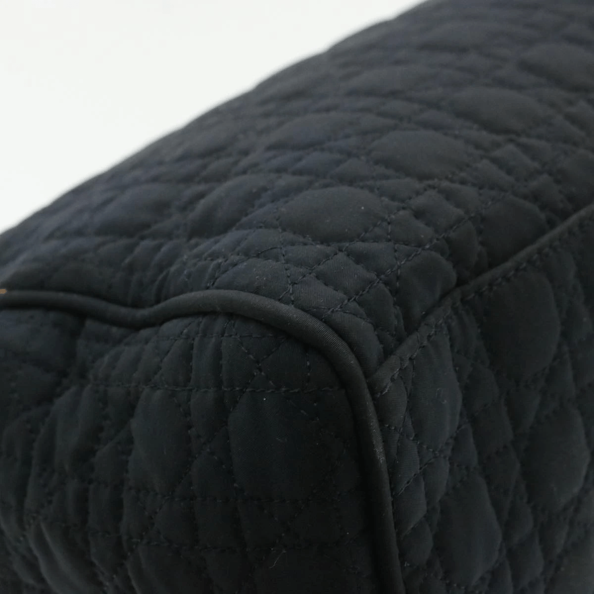 CHRISTIAN DIOR Cannage Hand Bag Black Nylon - Cap N Wrap