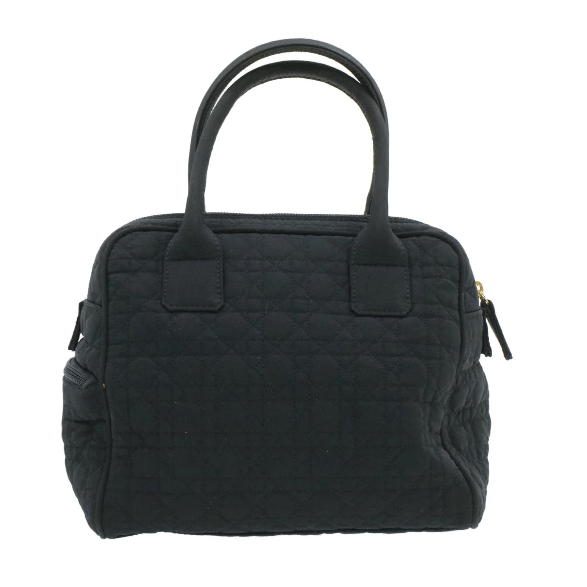 CHRISTIAN DIOR Cannage Hand Bag Black Nylon - Cap N Wrap