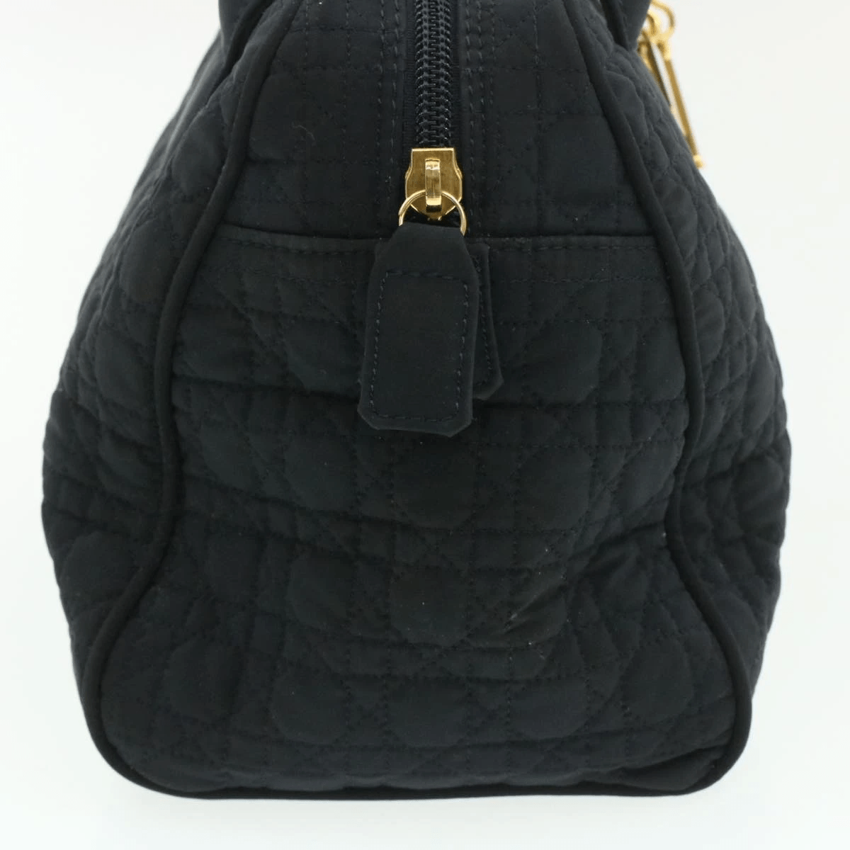 CHRISTIAN DIOR Cannage Hand Bag Black Nylon - Cap N Wrap