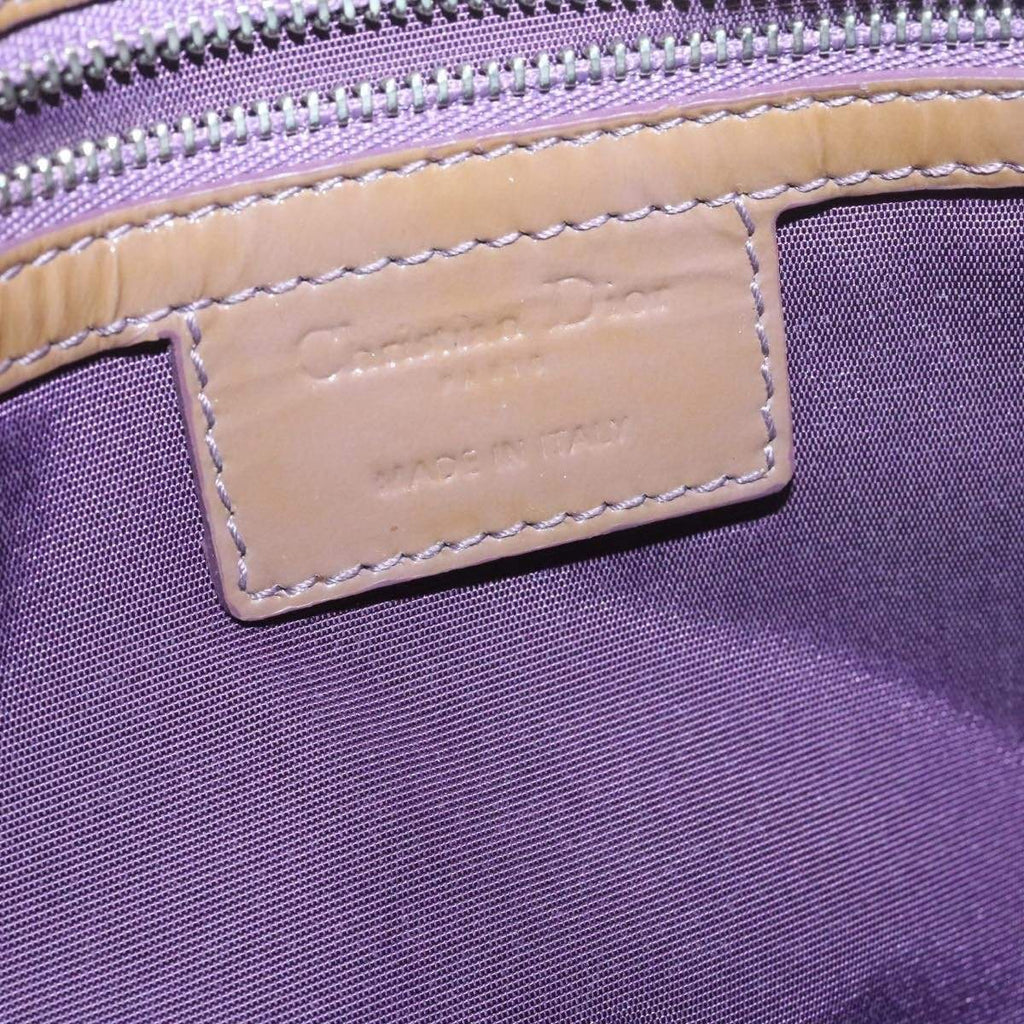CHRISTIAN DIOR Canage Shoulder Bag Patent Leather Brown Auth rd1612 - Cap N Wrap