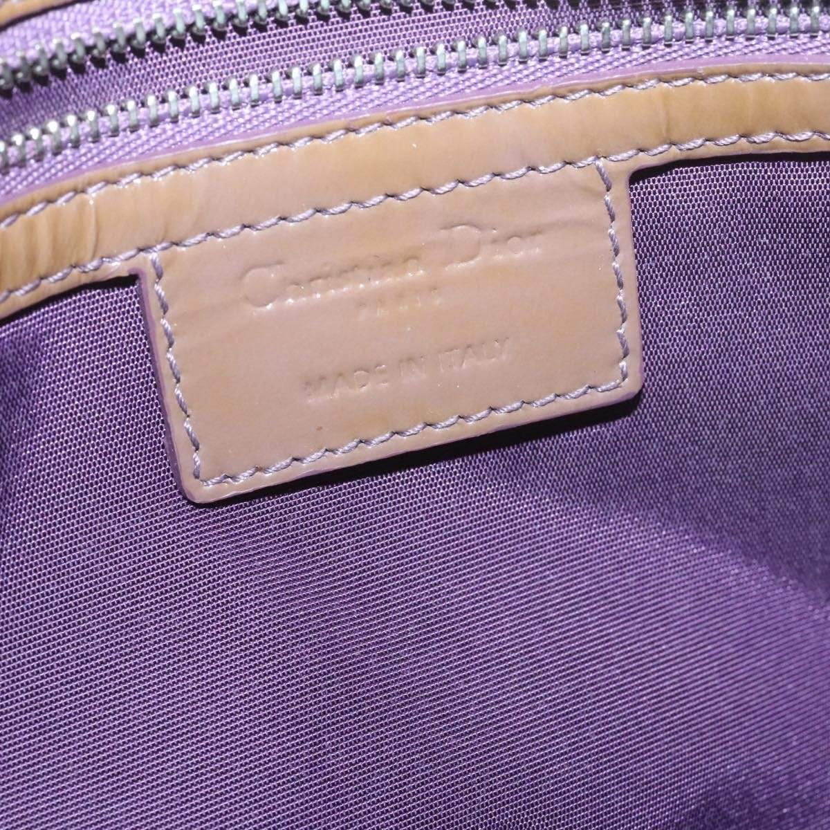 CHRISTIAN DIOR Canage Shoulder Bag Patent Leather Brown Auth rd1612 - Cap N Wrap