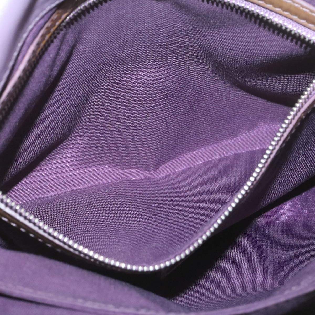 CHRISTIAN DIOR Canage Shoulder Bag Patent Leather Brown Auth rd1612 - Cap N Wrap