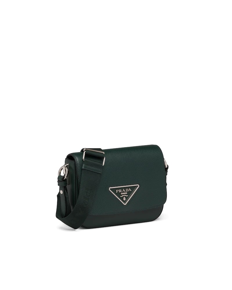 Saffiano Leather Prada Identity Shoulder Bag