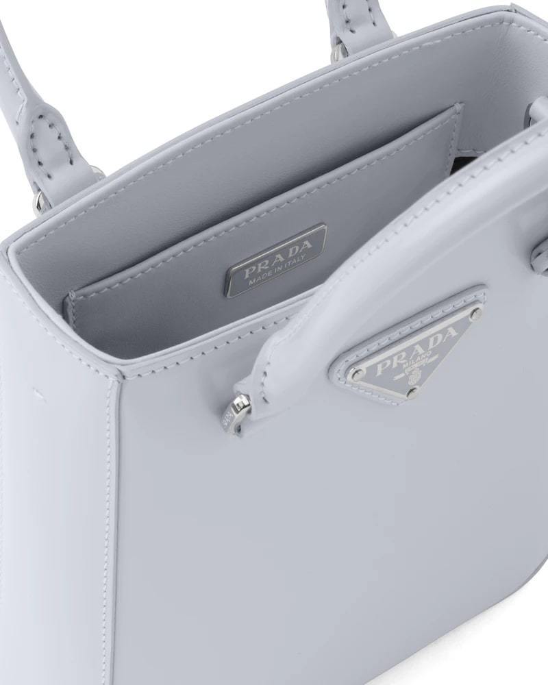 Prada Small Brushed Leather Tote