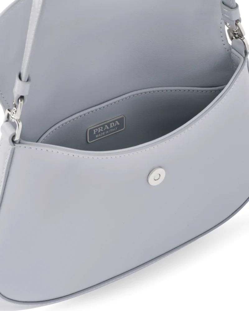 Prada Cleo Brushed Leather Shoulder Bag With Flap