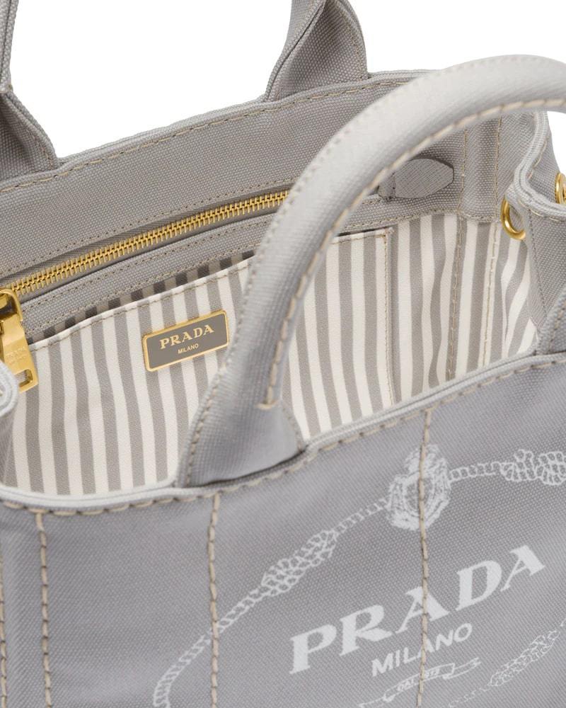 Prada Small Cotton Canvas Tote