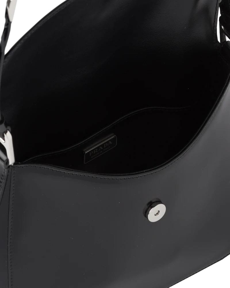 Prada Cleo Brushed Leather Shoulder Bag