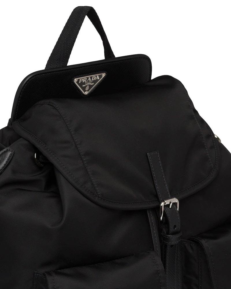 Prada Nylon and Saffiano Leather Backpack
