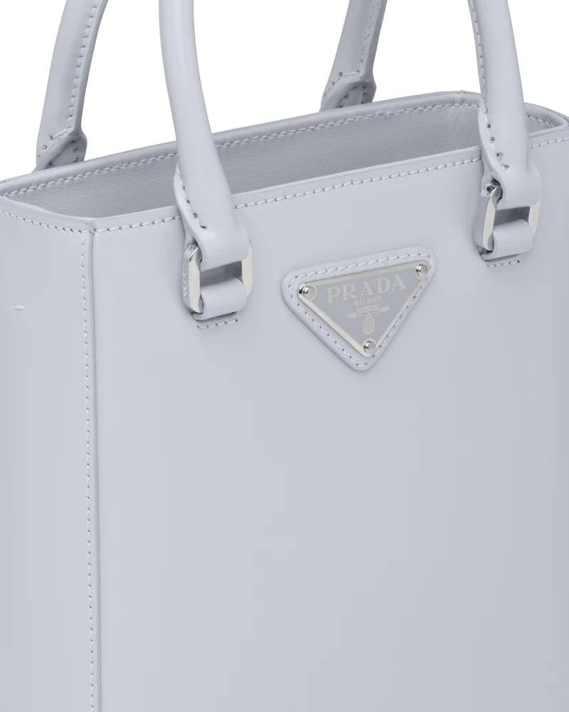 Prada Small Brushed Leather Tote