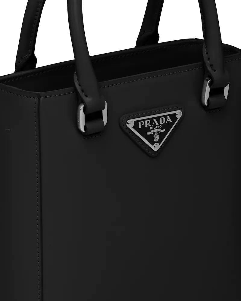 Prada Small Brushed Leather Tote