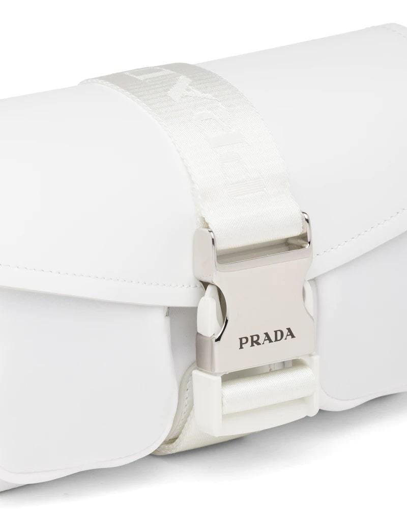 Prada Pocket Nylon and Brushed Leather Bag