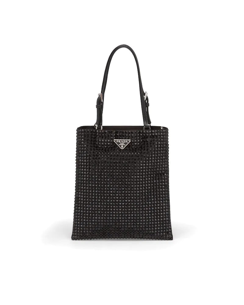 Satin Handbag With Decoration