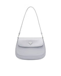 Prada Cleo Brushed Leather Shoulder Bag With Flap