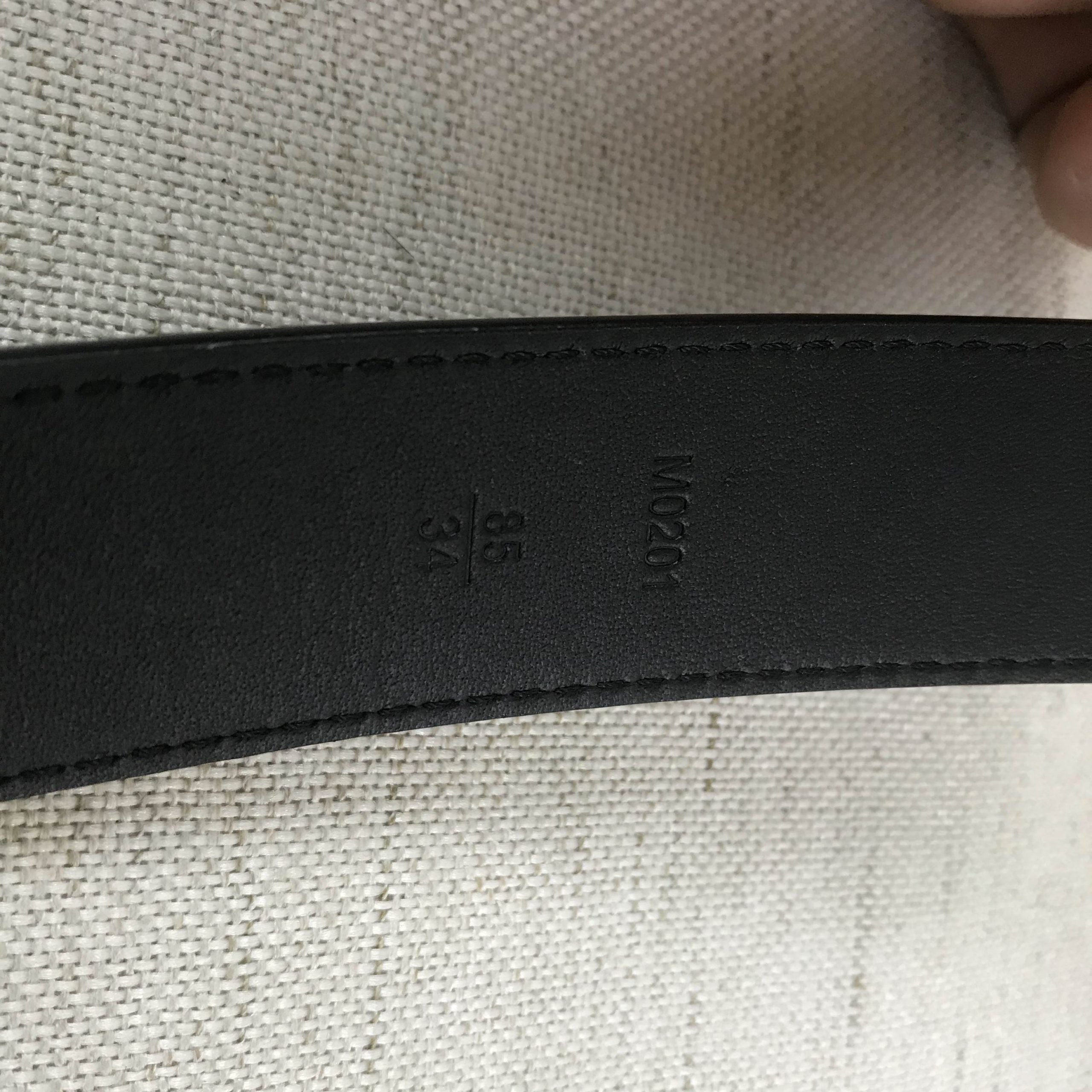 Louis Vuitton Square Iconic Belt Black