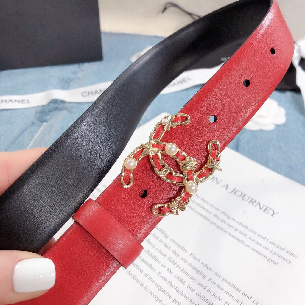 Chanel Belt With Double C Buckle