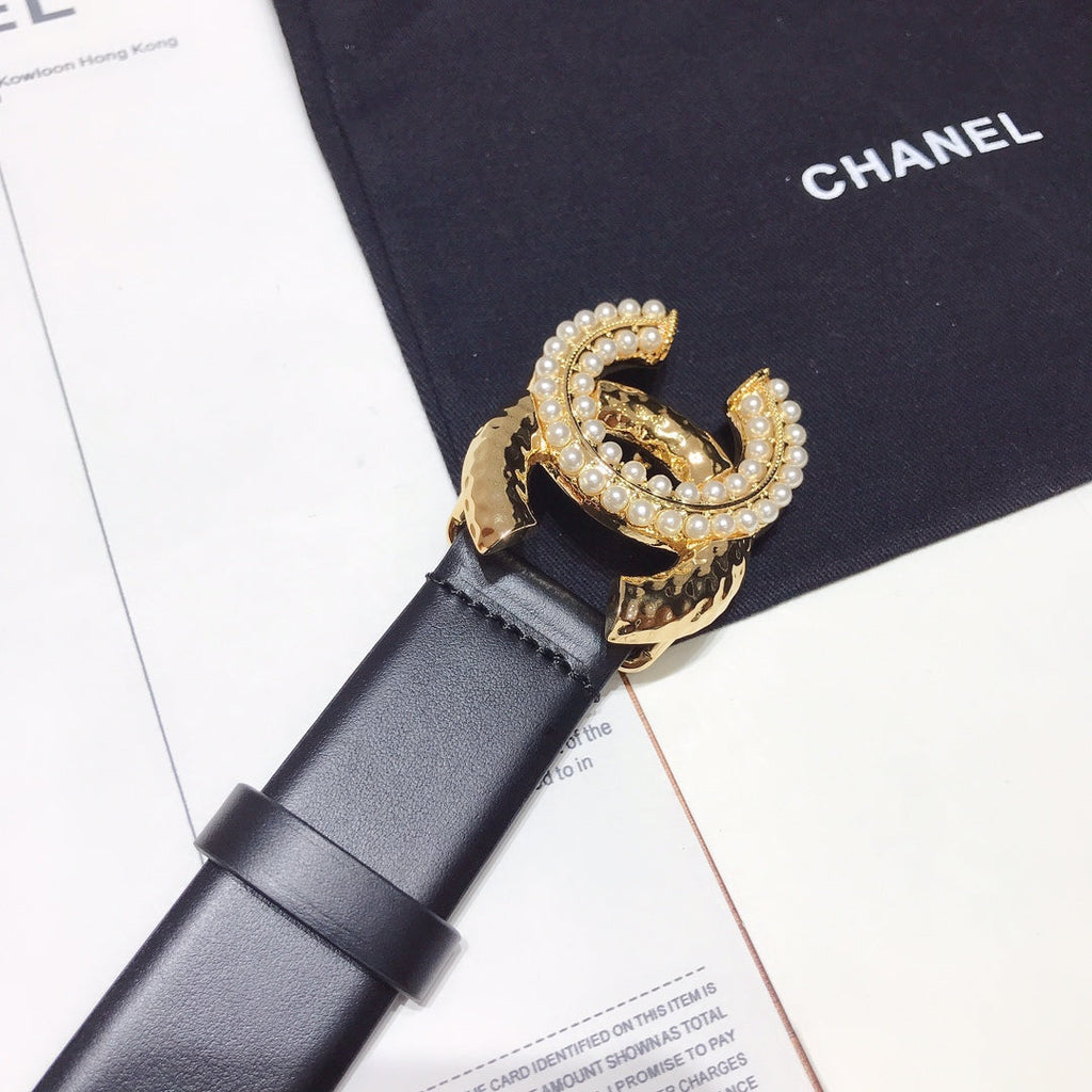 Chanel Belt With Double C Buckle