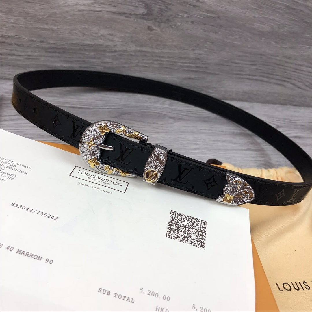 Louis Vuitton Iconic Belt Black