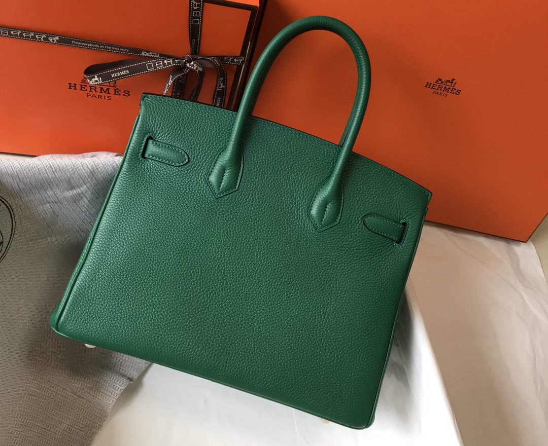 Hermes Handle Bag 30cm Green