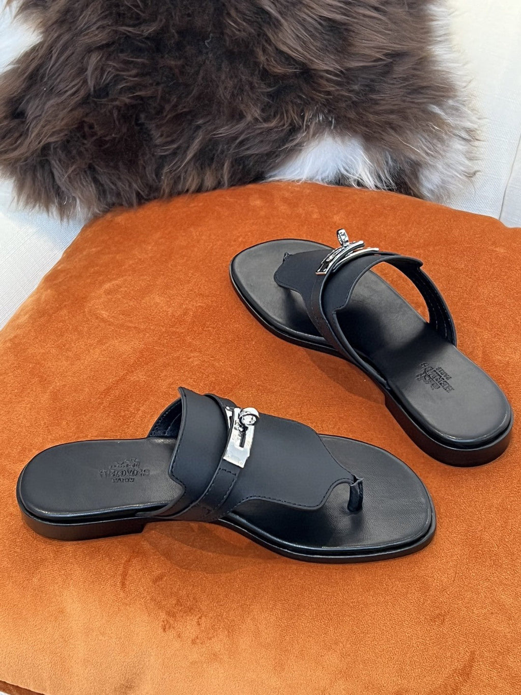 Hermes Elixir Neo Sandal Black