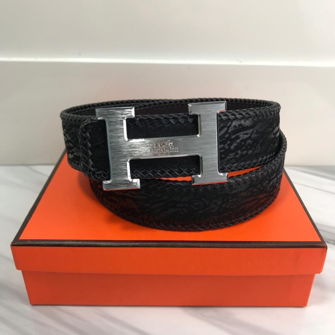 Hermes Quizz Touareg Belt Buckle & Reversible Leather Black