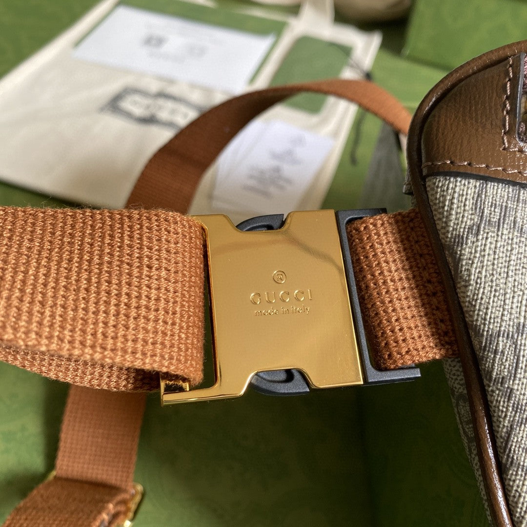Gucci Belt Bag With Interlocking G 24cm Brown
