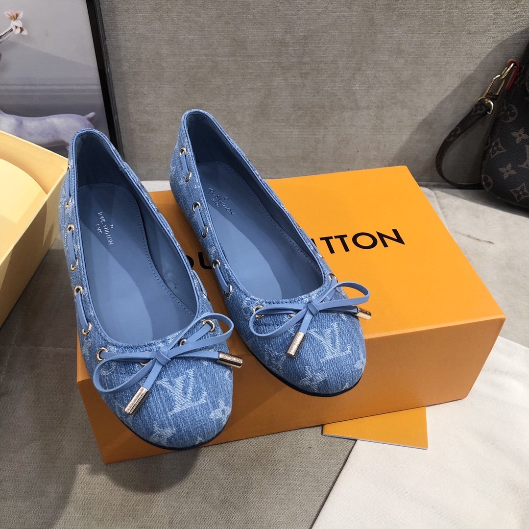 Louis Vuitton Gloria Flat Loafer Blue