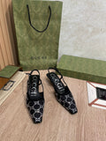 Gucci Balenciaga The Hacker Project Square Knife Pump Black