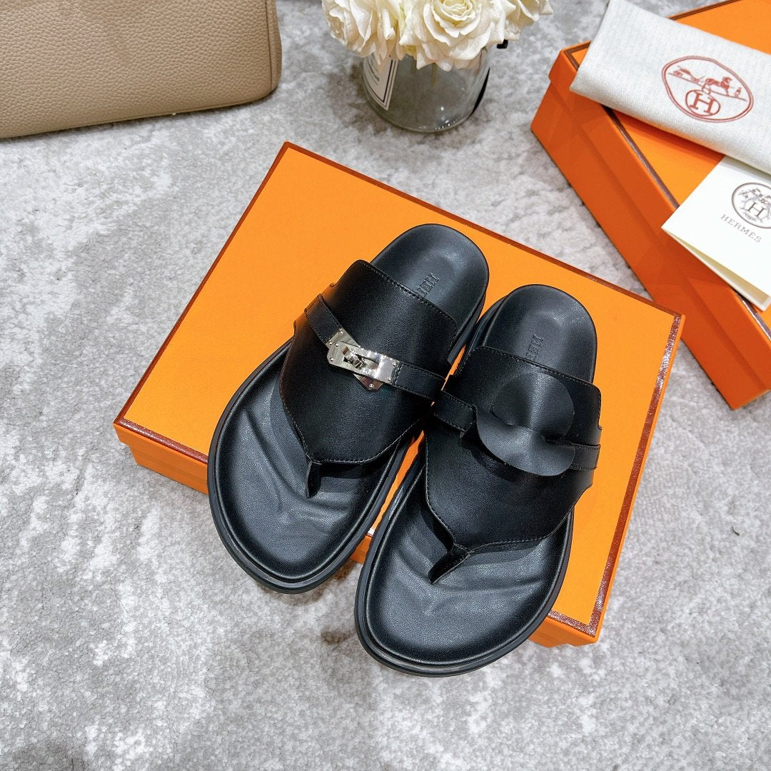 Hermes Elixir Sandal Black